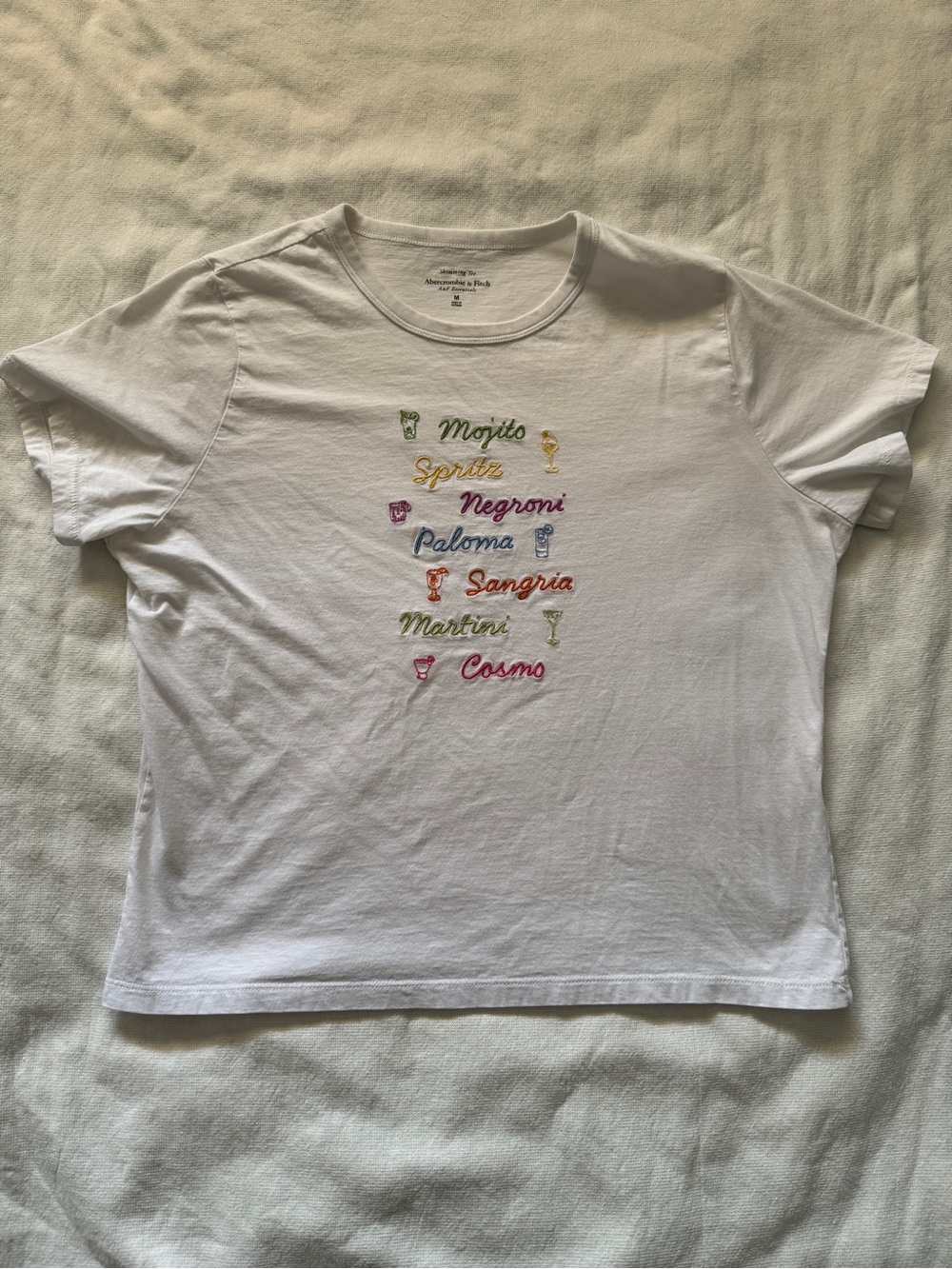 Embroidered graphic tee